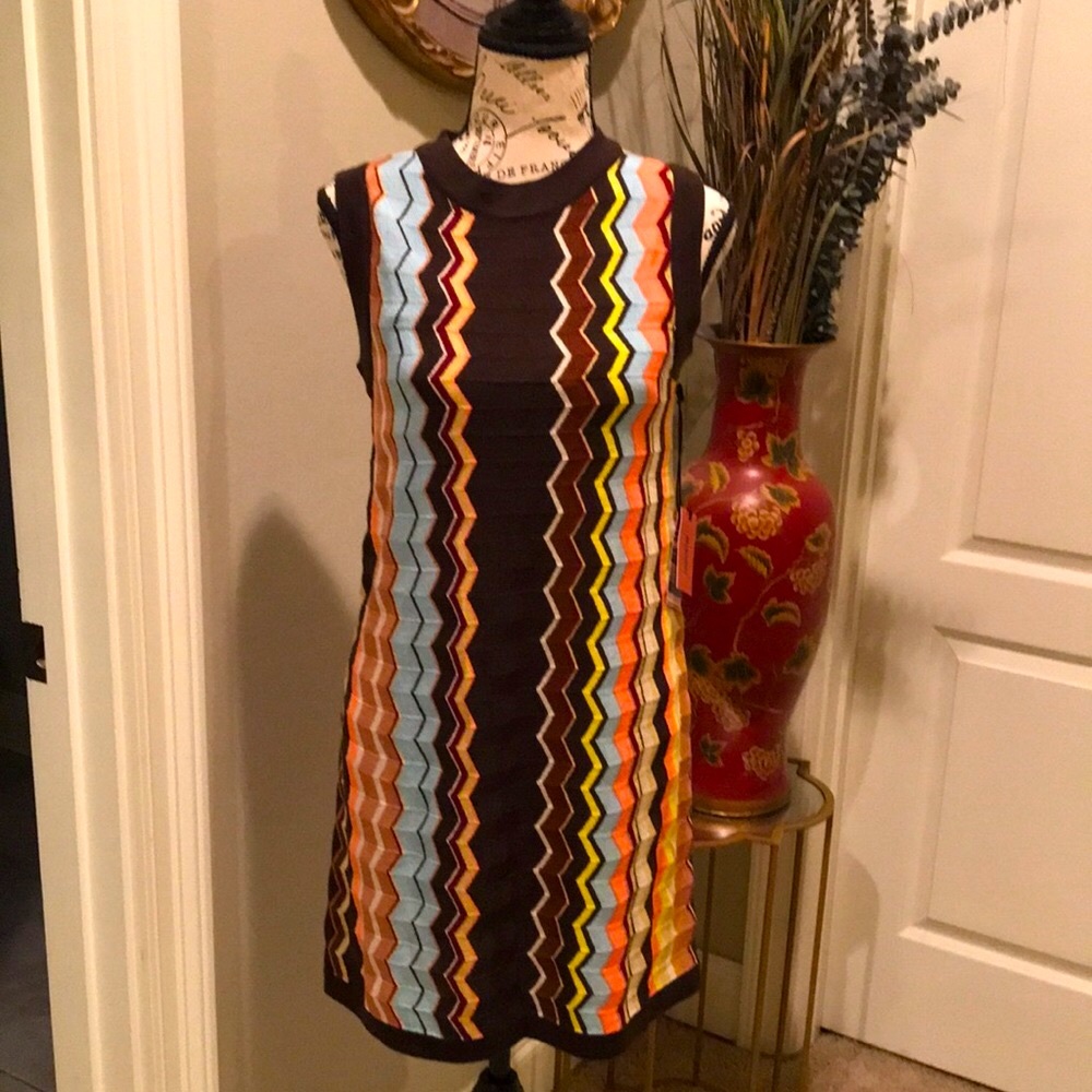 Missoni vertical zig zag sleeveless sweater dress Size Small NWT